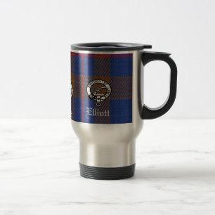 ELLIOTT CLAN TARTAN THERMAL TRAVEL MUG REISBEKER
