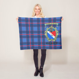 Elliott Crest en Tartan 2 Fleece Deken