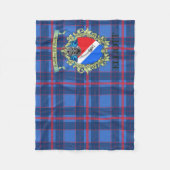 Elliott Crest en Tartan 2 Fleece Deken (Voorkant)