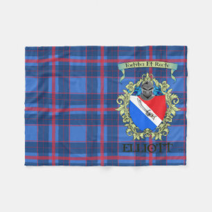 Elliott Crest en Tartan Fleece Deken