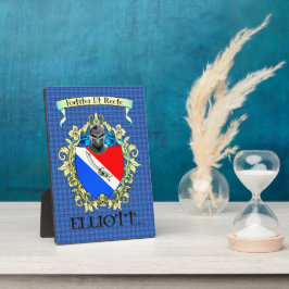 Elliott Crest en Tartan Fotoplaat