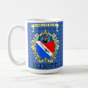 Elliott Crest en Tartan Koffiemok