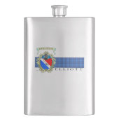 Elliott Crest & Tartan Classic Flask Flacon (Voorkant)