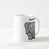 Elliott de Olifant Aangepaste Cartoon Kinderen Mok (Voorkant rechts)