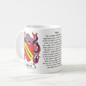 Elliott Family Coat of Arms Mok (Voorkant links)