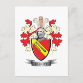 Elliott Family Crest Coat of Arms Briefkaart (Voorkant)