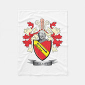 Elliott Family Crest Coat of Arms Fleece Deken (Voorkant)
