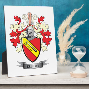 Elliott Family Crest Coat of Arms Fotoplaat