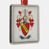 Elliott Family Crest Coat of Arms Metalen Ornament (Rechts)