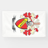 Elliott Family Crest Coat of Arms Spandoek (Horizontaal)