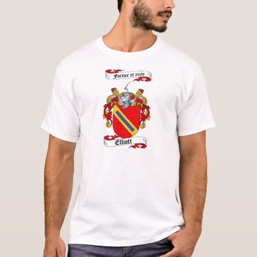 ELLIOTT FAMILY CREST - ELLIOTT COAT WAPENS T-SHIRT (Voorkant)