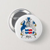 Elliott Family Crest Ronde Button 5,7 Cm (Voorkant /achterkant)