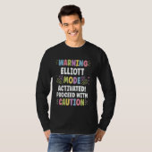 ELLIOTT Gepersonaliseerde Naam Grappig Schattig Aa T-shirt (Voorkant volledig)