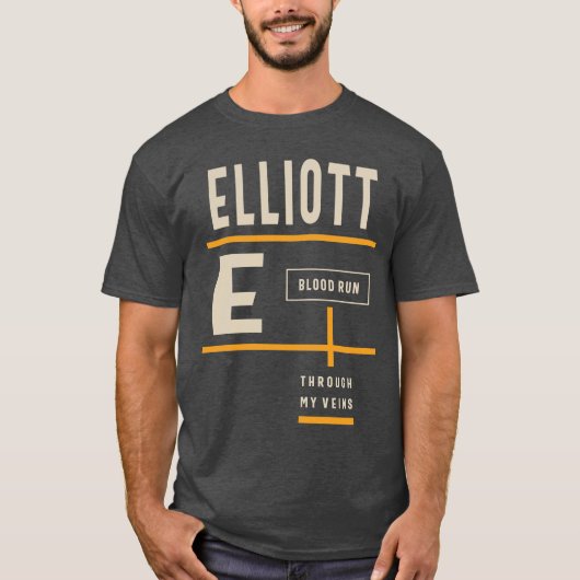 Elliott Persoonlijke naam Birthday Gift T-shirt (Voorkant)