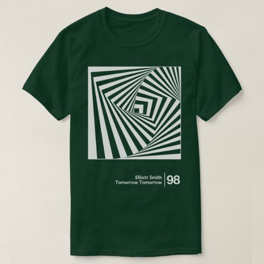 Elliott Smith Hoofdstijl Grafisch Kunstwerkontwerp T-shirt (Design voorkant)