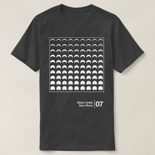 Elliott Smith Minimale stijl grafisch kunstwerkont T-shirt (Design voorkant)