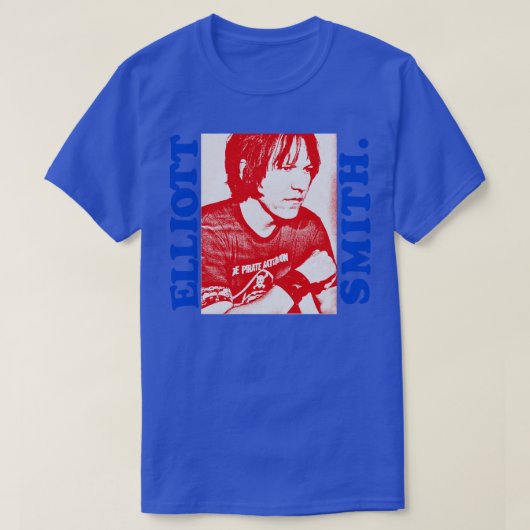 Elliott Smith Retro Styled Fan Art Design T-shirt (Design voorkant)