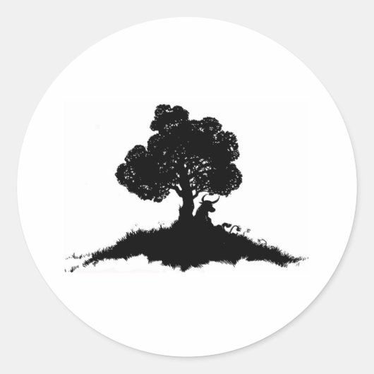 Elliott Smith Tattoo Ronde Sticker (Voorkant)