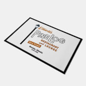 Elliotts Pine Log Restaurant, Skokie, IL. 1939-88 Deurmat (Schuin)