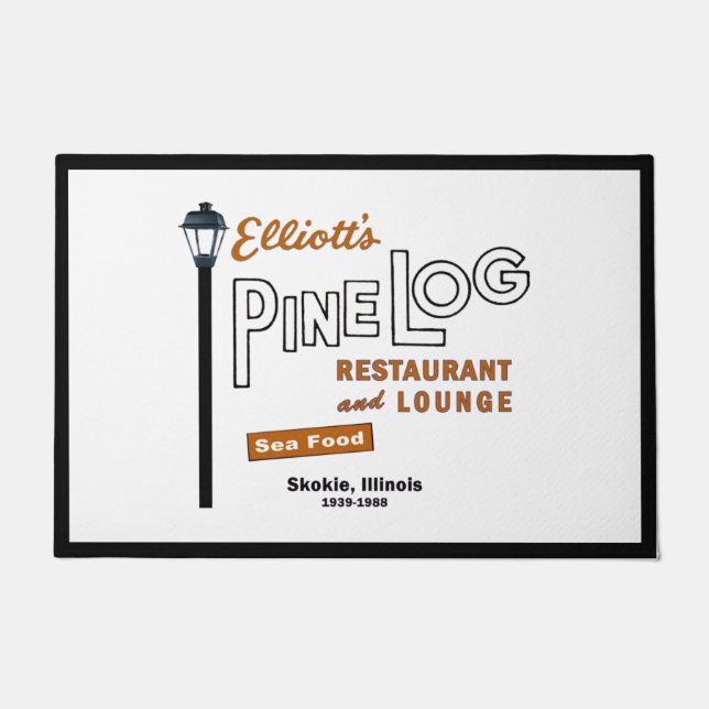 Elliotts Pine Log Restaurant, Skokie, IL. 1939-88 Deurmat (Voorkant)