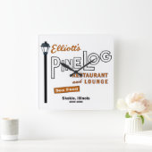 Elliotts Pine Log Restaurant, Skokie, IL. 1939-88 Vierkante Klok (Huis)