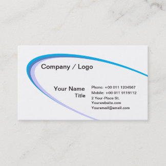 Ellipse eenvoudig visitekaartje