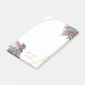 Ellipse Gold Lijst Hand Script Sjabloon Waterverf Post-it® Notes (Schuin)