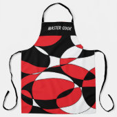 Ellipticals zwart, wit en rood schort (Voorkant)