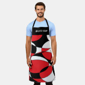 Ellipticals zwart, wit en rood schort (Gedragen)