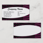 Elliptisch - toon-hoek - warm roze visitekaartje (Voorkant / Achterkant)