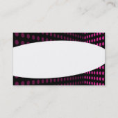 Elliptisch - toon-hoek - warm roze visitekaartje (Achterkant)