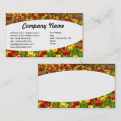 Elliptisch Zee Tulpen Visitekaartje (Voorkant / Achterkant)