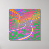 Elliptische curve en homogene dispersie kunsten canvas afdruk (Voorkant)