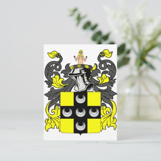 Ellis Coat of Arms Briefkaart (Staand voorkant)