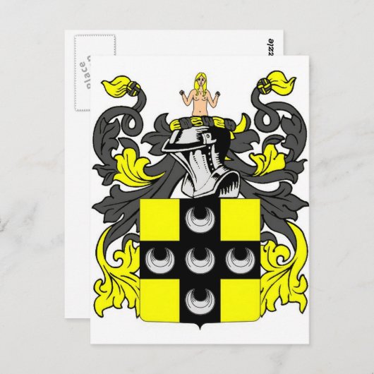 Ellis Coat of Arms Briefkaart (Voorkant / Achterkant)