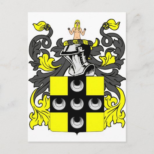 Ellis Coat of Arms Briefkaart (Voorkant)