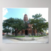 Ellis County Courthouse, Waxahachie, Texas Poster (Voorkant)