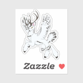 Ellis Fantasie Rendier op maat gesneden vinyl stic Sticker