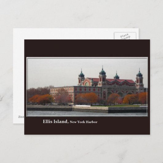 Ellis Island Briefkaart (Voorkant / Achterkant)
