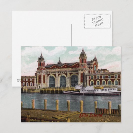 Ellis Island  Briefkaart (Voorkant / Achterkant)