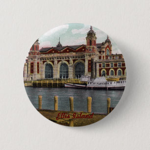 Ellis Island Button