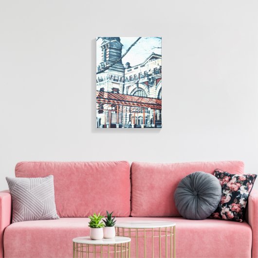 Ellis Island Canvas Afdruk (Insitu (Woonkamer))