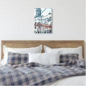 Ellis Island Canvas Afdruk (Insitu (Slaapkamer))