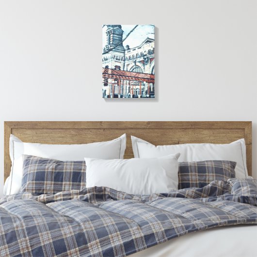 Ellis Island Canvas Afdruk (Insitu (Slaapkamer))