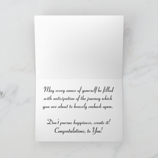 "Ellis Island" Gefeliciteerd Kaart (Binnen)