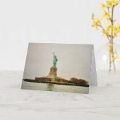 "Ellis Island" Gefeliciteerd Kaart (Gele Bloem)