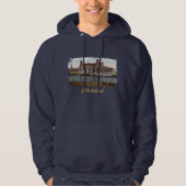 Ellis Island Geschilderd Hoodie met capuchon (Voorkant)