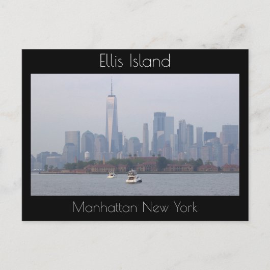 Ellis Island Manhattan, New York Briefkaart (Voorkant)