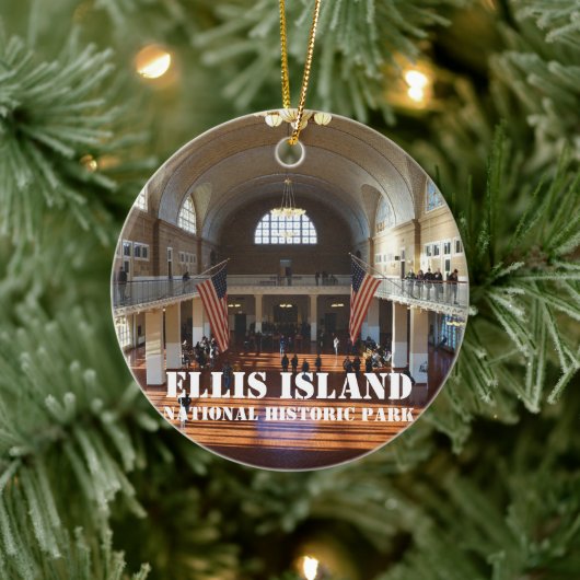Ellis Island National Park Keramisch Ornament (Boom)