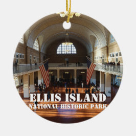 Ellis Island National Park Keramisch Ornament